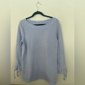 Soft Surroundings Blue 3/4 Sleeve Blouse